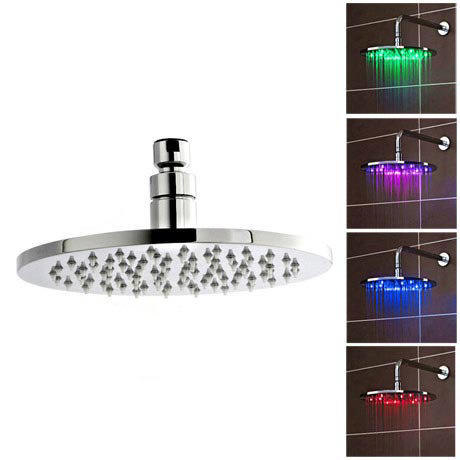 Premier - 200mm Round LED Fixed Shower Head - STY069