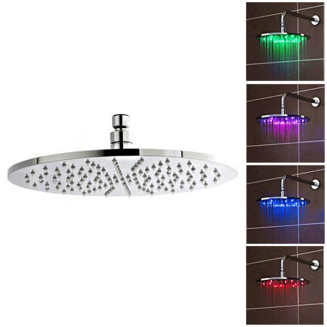 Premier - 300mm Round LED Fixed Shower Head - STY071