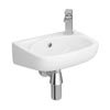 Nuie 350mm Wall Hung Basin - 1 Tap Hole - NCU832 profile small image view 1 