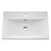 Toreno Basin Unit - 600mm Modern High Gloss White with Mid Edged Basin profile small image view 2 