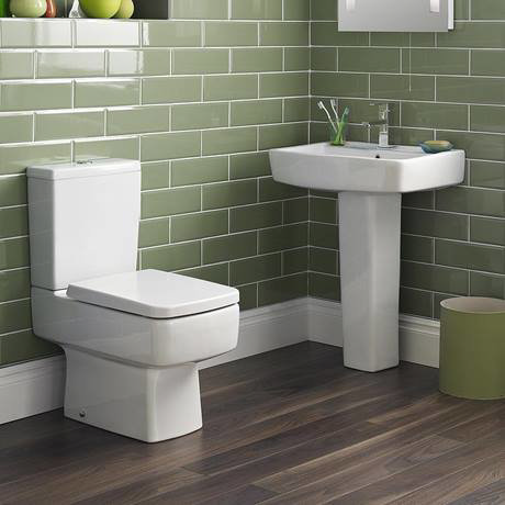 Bliss Squared Top Fixing Toilet Seat - NCH199 at Victorian Plumbing UK