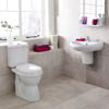 Nuie Caledon 4-Piece Modern Cloakroom Suite profile small image view 1 
