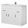Nuie Cardinal Minimalist Gloss White Vanity Unit W1000 x D400mm - VTMW1000 profile small image view 1 