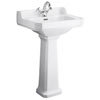 Premier Carlton 1 Tap Hole Traditional Basin + Pedestal (Various Size Options) Small Image