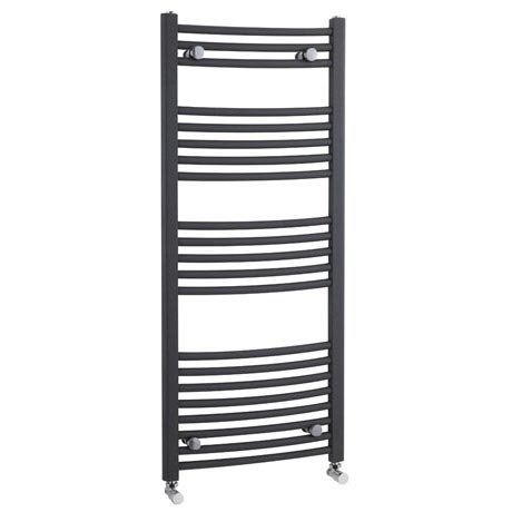 Premier - Curved Ladder Towel Rail 500 x 1150mm - Anthracite - MTY104