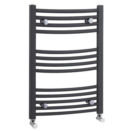 Premier - Curved Ladder Towel Rail 700 x 500mm - Anthracite - MTY102