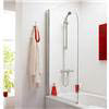 Nuie Curved Top Straight Hinged Barmby Shower Bath profile small image view 3 