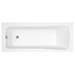 Nuie Curved Top Straight Hinged Linton Shower Bath profile small image view 3 