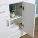 Nuie Eden Minimalist Gloss White Vanity Unit W1000 x D400mm - VTNB1000 profile small image view 2 