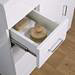 Nuie Eden Minimalist Gloss White Vanity Unit W1000 x D400mm - VTNB1000 profile small image view 3 