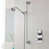 Nuie Edwardian Twin Concealed Thermostatic Shower Valve & Slider Rail Kit profile small image view 1 