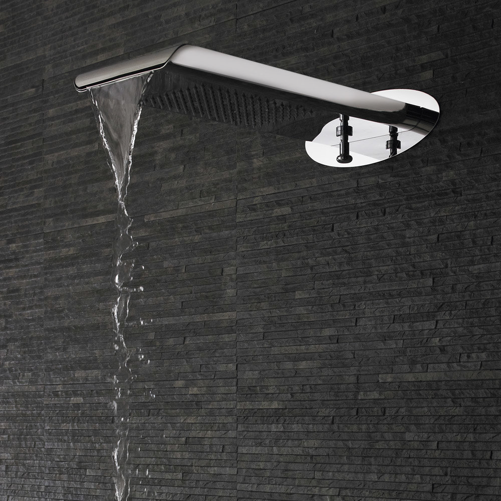 Nuie Fixed Rain/Waterfall Shower Head with Diverter HEAD87 at