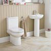 Nuie Harmony 4 Piece Bathroom Suite - CC Toilet & 1TH Basin with Pedestal profile small image view 1 
