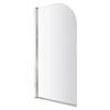 Hinged Curved Top Bath Screen (785 x 1400mm) profile small image view 1 
