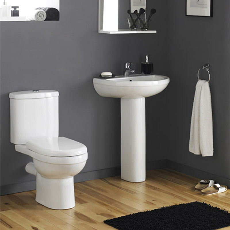 Nuie Ivo Ceramic 4 Piece Bathroom Suite 1 or 2 Tap Holes at
