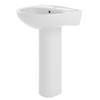 Nuie Lawton 550mm Basin with Full Pedestal profile small image view 1 
