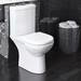 Nuie Lawton Compact Toilet with Soft Close Seat profile small image view 2 