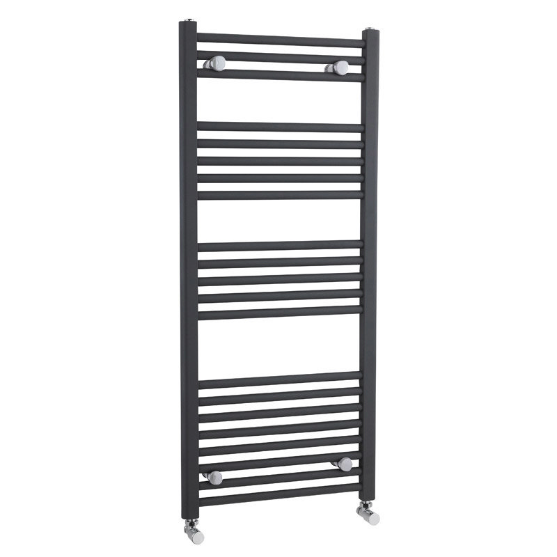 Nuie - Straight Ladder Towel Rail 500 x 1150mm - Anthracite - MTY105