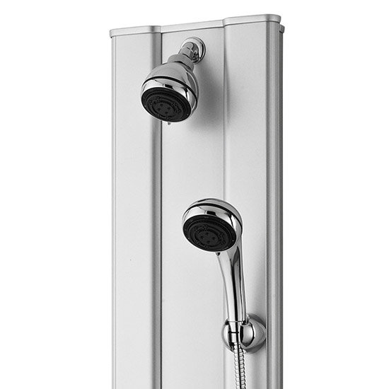 Premier Thermostatic Shower Panel with Fixed Shower Head, 6 Body Jets