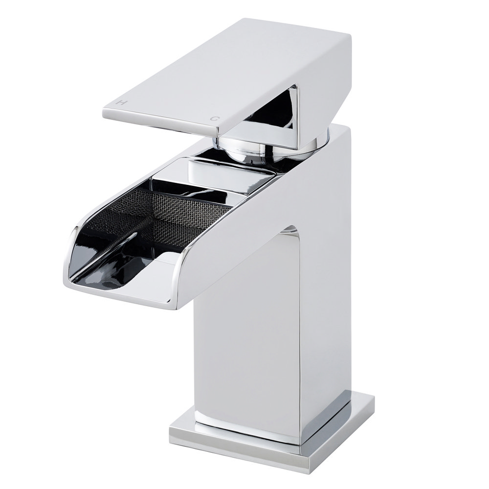 Ultra Waterfall Mini Mono Basin Mixer With Waste Twf315 At