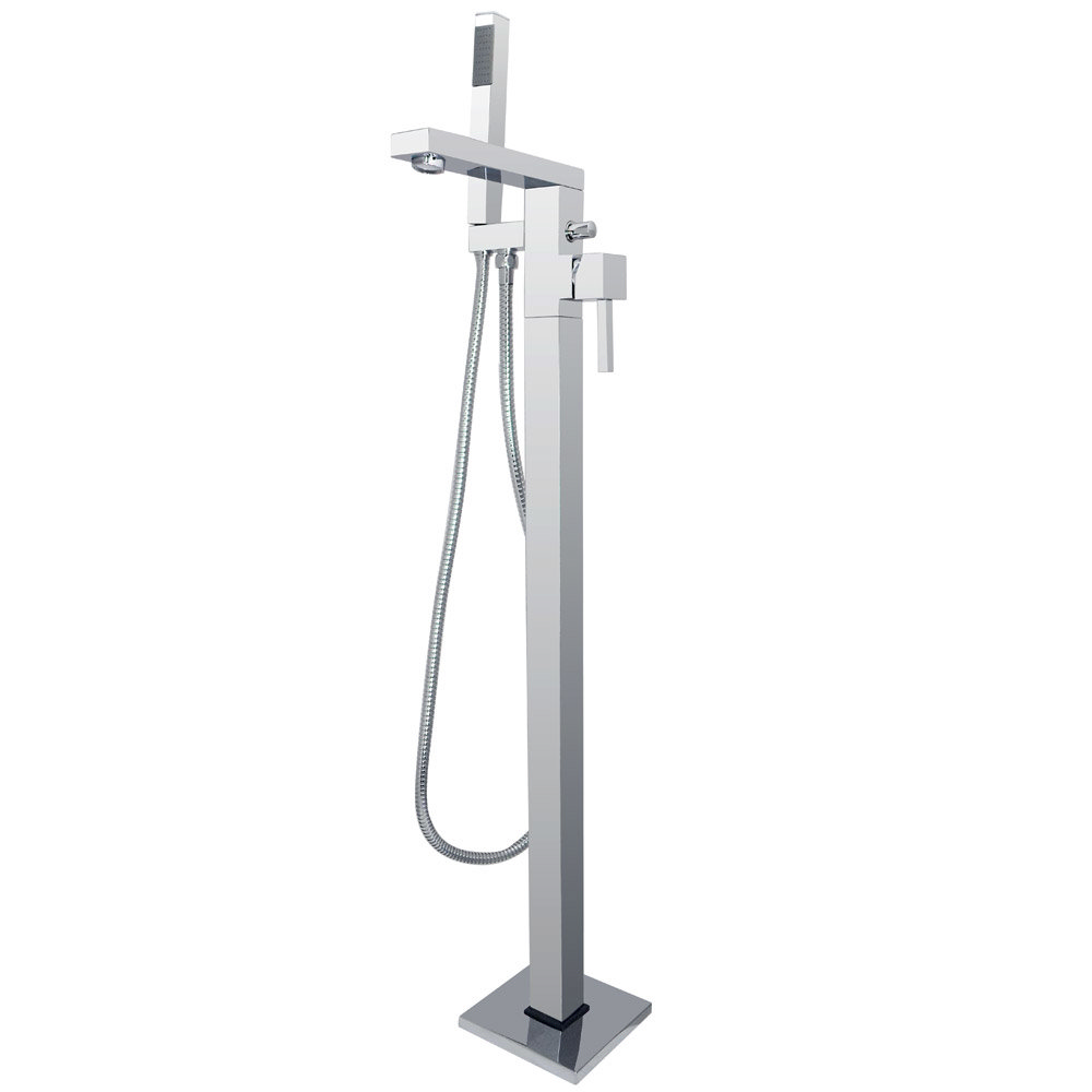 Prime Floor Mounted Freestanding Bath Shower Mixer Chrome at Victorian Plumbing UK