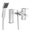 Venice Modern Geometric Bath Shower Mixer Tap + Shower Kit profile small image view 1 