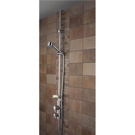 Bristan - Prism Exposed Twinline Dual Control Shower with Kit (ceiling fed)