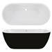 Pro 600 Black Modern Free Standing Bath Suite profile small image view 2 