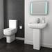 Pro 600 Modern Comfort Height Toilet + Soft Close Seat profile small image view 2 