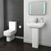 Pro 600 Modern Free Standing Bath Suite profile small image view 5 