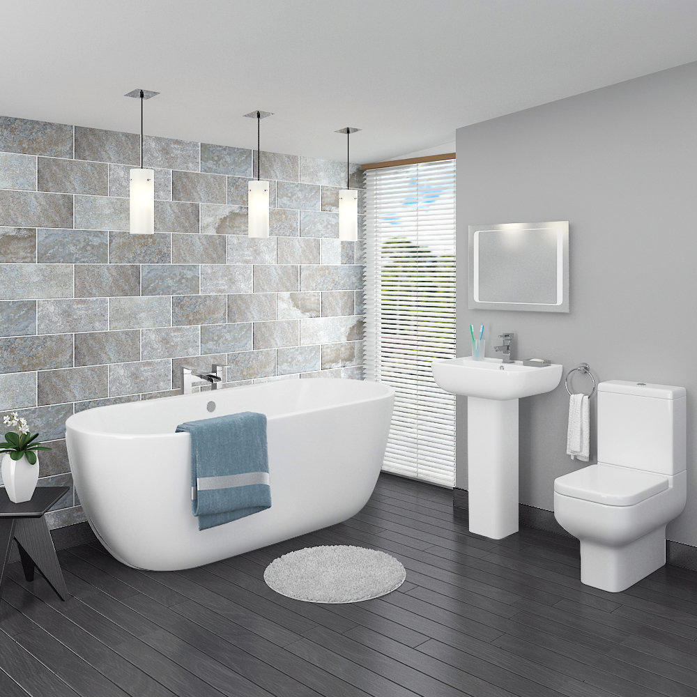 Pro 600 Modern Free Standing Bath Suite | Now At Victorian Plumbing