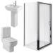 Pro En Suite Bathroom Package with 1200mm Sliding Enclosure profile small image view 2 