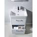 Tavistock Q60 575mm Freestanding Unit & Basin - Gloss White profile small image view 2 