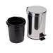 Croydex 3 Litre Stainless Steel Pedal Bin - QA107205 profile small image view 3 