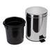 Croydex 5 Litre Stainless Steel Pedal Bin - QA107305 profile small image view 2 