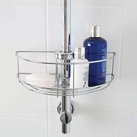 Croydex Easy Fit Shower Riser Rail Basket - QM261041