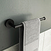 Croydex Black Epsom Flexi-Fix Towel Bar - QM481521 profile small image view 1 