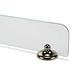 Croydex Grosvenor Flexi-Fix Glass Shelf - Gold - QM701403 profile small image view 3 