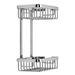 Croydex Slimline Aluminium Two Tier Shower Basket - QM786041 profile small image view 2 