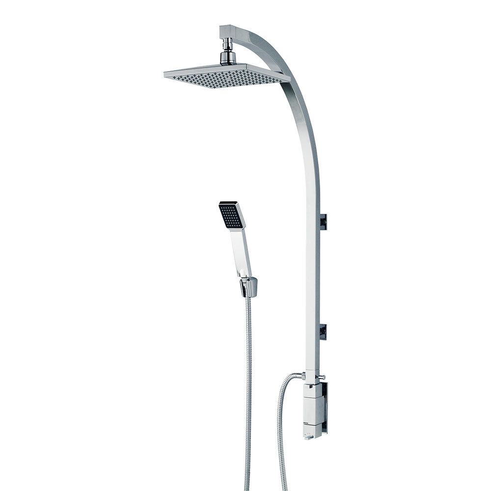 Bristan Qube Thermostatic Inline Vertical Shower Pole w/ Integral