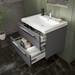 Hudson Reed 720mm Gloss Grey Modular Basin Vanity Unit profile small image view 2 