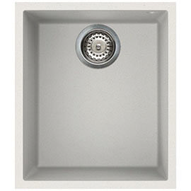 Reginox Quadra 100 1.0 Bowl Undermount Granite Kitchen Sink - White