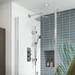 Ultra Quest Rectangular Concealed Thermostatic Triple Shower Valve - QUEV53 profile small image view 4 
