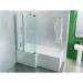 Cleargreen - EcoSquare 1700mm Shower Bath - Left or Right Hand Option profile small image view 2 