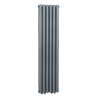 Zeto Vertical Double Panel Radiator - Anthracite (1500 x 354mm) profile small image view 1 