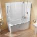 Cleargreen - EcoRound 1500mm Shower Bath - Left or Right Hand Option profile small image view 2 