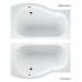 Cleargreen - EcoRound 1700mm Shower Bath - Left or Right Hand Option profile small image view 3 