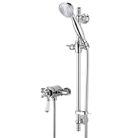 Bristan - Regency Thermostatic Surface Mounted Shower Valve with Adjustable Riser - R2-SHXAR-C