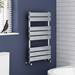 Milan 500 x 840mm Heated Towel Rail (incl. Valves + Electric Heating Kit) profile small image view 5 