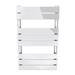 Milan Heated Towel Rail 840mm x 500mm Chrome profile small image view 3 